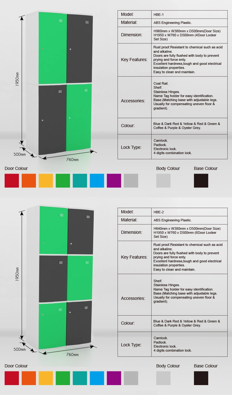 ABS Durable Waterproof Public Storage Locker