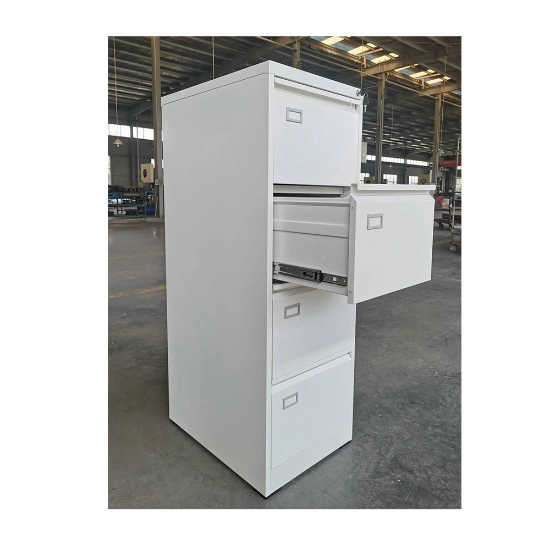 Fas-002- 4D Wholesale Modern Furniture Metal File Cabinet Steel 4 Drawer Office Storage Vertical Filing Cabinet