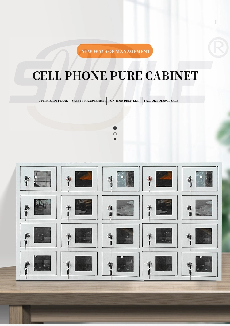 Smile Factory Direct Low Size Multiple Compartment Cell Phone Storage Locker for Public Place or Swimming Pool