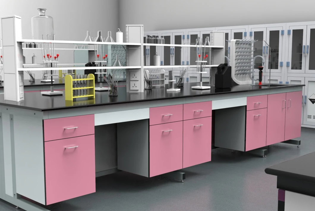 Best Quality & Low Price Steel Wood Physics High School Chemistry Island Laboratory Furniture/