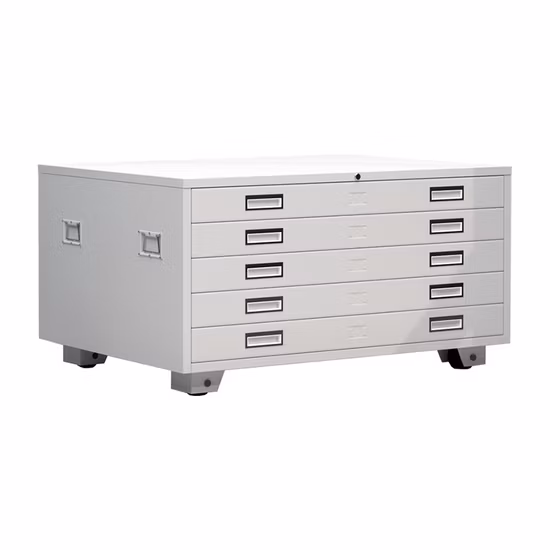 複数の金属製引き出し付き調節可能なマガジンラック、A0およびA1サイズの用紙や図面バインダーを保管するための調節可能なマガジンホルダー